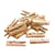MégaCréa DIY - Pinces à linge en bois naturel B 2,5 cm 50 pièces