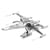 MetalEarth: STAR WARS (EP7) POE DAMERON'S X-WING FIGHTER 10.16x10.16x6.35cm, maquette 3D en métal avec 2 feuilles, sur carte 12x17cm, 14+