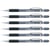 Lot 6 Porte-mine PENTEL Hi-Graph A315 - Corps plastique gris - Pointe 0,5 mm
