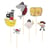 Cake Toppers Pirate Color - Recyclable