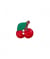 Carte de 2 boutons Cerises 2 trous 18mm - Prym Rouge
