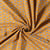 Tissu Jersey Coton imprimé Arc en ciel sur fond Ocre