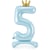 Ballon Debout - Chiffre 5 Bleu