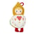 Lutin de Noel - Boule Reversible - Blanc et Ocre - 11 cm