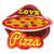 Ecusson thermocollant Love Pizza 5x5cm