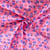Tissu Coton imprimé Fleuris Jules sur fond Rose