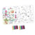 Kit enfant coloriage poster Pays magique avec feutres