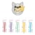 Kit pour biscuits en relief Chat + 5 stylos choco pastel