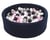Piscine à balles Aire de jeu + 300 balles bleu marine noir, blanc, rose clair,gris - Velinda