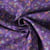 Tissu Coton imprimé  fleuris Azuriia sur fond Violet - Au mètre