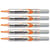 Lot de 5 marqueurs tableaux blancs - PENTEL - Pointe conique 4,0 mm - Orange