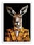 Affiche 50 x 70 cm -  Kangaroo Wild Suits - Philippe Hugonnard