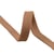 Bobine 20m tresse tubulaire plate coton 15mm marron clair