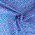 Tissu Coton imprimé Petites fleurs Poema sur fond Bleu roi