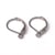 20 Crochets dormeuses fermés supports boucles d'oreilles metal argente 10x15 mm - creation bijoux perles