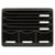 Module de classement Storebox 6 tiroirs Glossy - Noir brillant - Exacompta