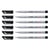 Lot de 6 feutres pour transparents encre soluble pointe fine - STABILO - Noir