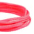 Bobine 50m Cordon damier polyester 5mm rose fluo