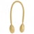 Lot de 2 anses de sac modernes  60 cm couleur or