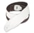 SOLDIER® Sangle Cuir Lisse Blanc Avec Motif Surpiqure