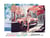 Peinture par Numéro Figured'Art avec Cadre - Femme et voiture classique rose - Kit de Loisir Créatif DIY Numéro d'Art Complet - 40x50cm toile tendue sur châssis