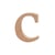 Lettre, c, H : 8,4 cm, ép. 2 cm, 1 pièce