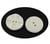 20 Boutons Acrylique Blanc rond 15 mm 2 trous - creation couture diy