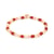 Bracelet en pierres de Soleil, Cornaline et Quartz rose Taille S - Sloya