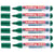 Lot de 6 Marqueurs pour tableaux blancs EDDING - Vert - Pointe ronde 1,5-3 mm