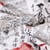 Tissu Jacquard Allover Motifs japonais sur fond Blanc