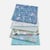 6 coupons tissu patchwork coton couture 40 x 50 cm FLEURS BLEU 45506