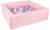 Piscine à balles carrée avec 200 balles – rose clair/blanc, transparent, bleu, rose, rose p, bleu p - Velinda