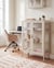 Armoire vitrine Acier Beige HARLYN  - 90x35x110- Beliani
