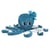 Peluche Ptipotos Pieuvre bleu Filou - Les Déglingos