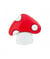 Bouton Champignon Tue-mouche polyester à queue 22mm - Prym Rouge
