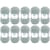 10 pelotes de laine - Gris galet - 24 - 100% acrylique - 3,5/4,5 mm - Gründl - Lisa Premium