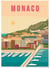 Affiche ville Monaco | A3 : 29,7x42cm