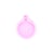 Moule en silicone  9 cm x 7,5 cm x 2 cm - Pendentif flocon de neige rond