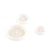 Lot de 3 boutons corozo 4 trous Blanc