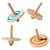 4 toupies en bois Oxybul