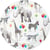 8 Petites Assiettes Animaux de Fête