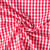 Tissu Rayures Laury Petits carreaux 5 mm Rouge