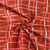 Tissu Popeline de Coton Poppy Carreaux graphiques sur fond Marron