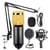 Microphone Rose Haute Qualité Pour Studio Enregistrement Et Podcasting Noir YONIS