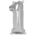 Ballon Chiffre 1, 40cm, 1pce. , argent