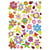 Gommettes fleurs B de 2,5 à 6,5 cm 42 pièces
