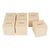 6 tirelires cube 6x6x6 cm bois - Artemio