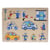 Puzzle en bois la police en action 8 pieces - puzzle a encastrer avec boutons