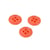Bouton 4 trous nylon recylé orange 11mm