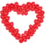 Arche de Ballon Coeur Rouge   160 cm